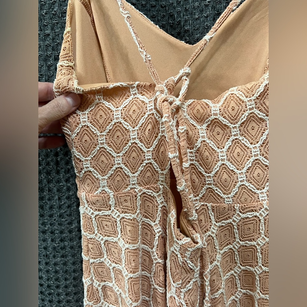 Urban Outfitters Kimchi Blue Strappy Lace/Chrochet Mini Dress Size Small - Picture 5 of 9
